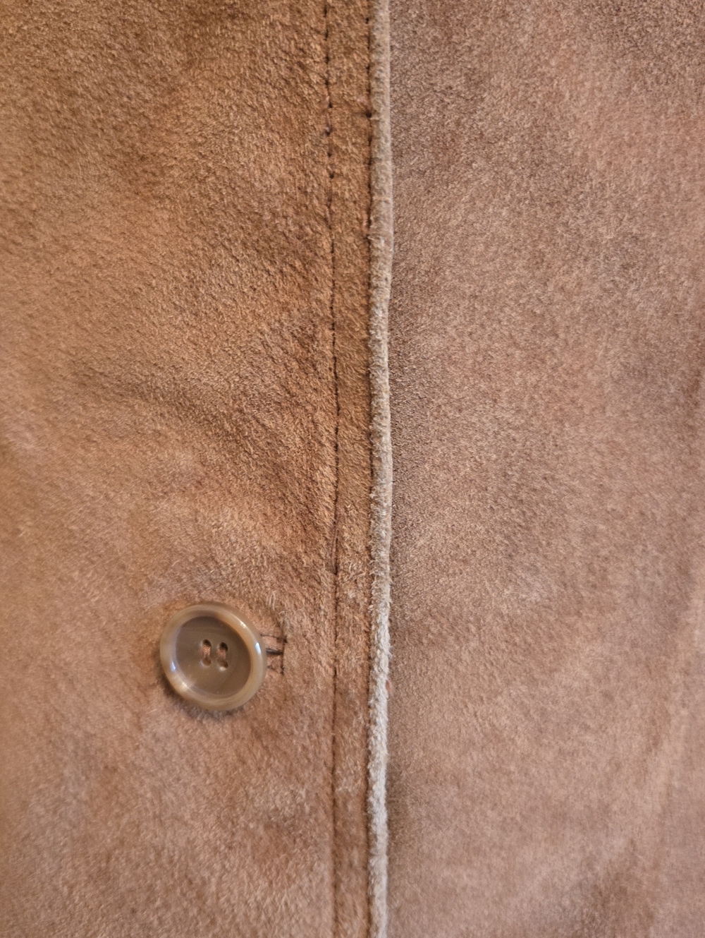 Gallery Vintage Womens Brown Suede Jacket With Fringe Small - Picture 7 of 15